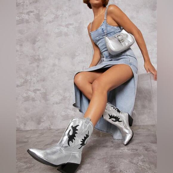 Soda metallic western boots - Picture 2 of 6